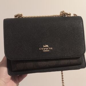 Coach Black and Gold Crossbody Bag